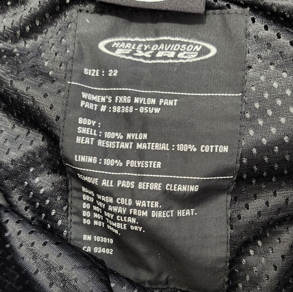 Harley-Davidson woman's motorcycle pants - Picture 3 of 3